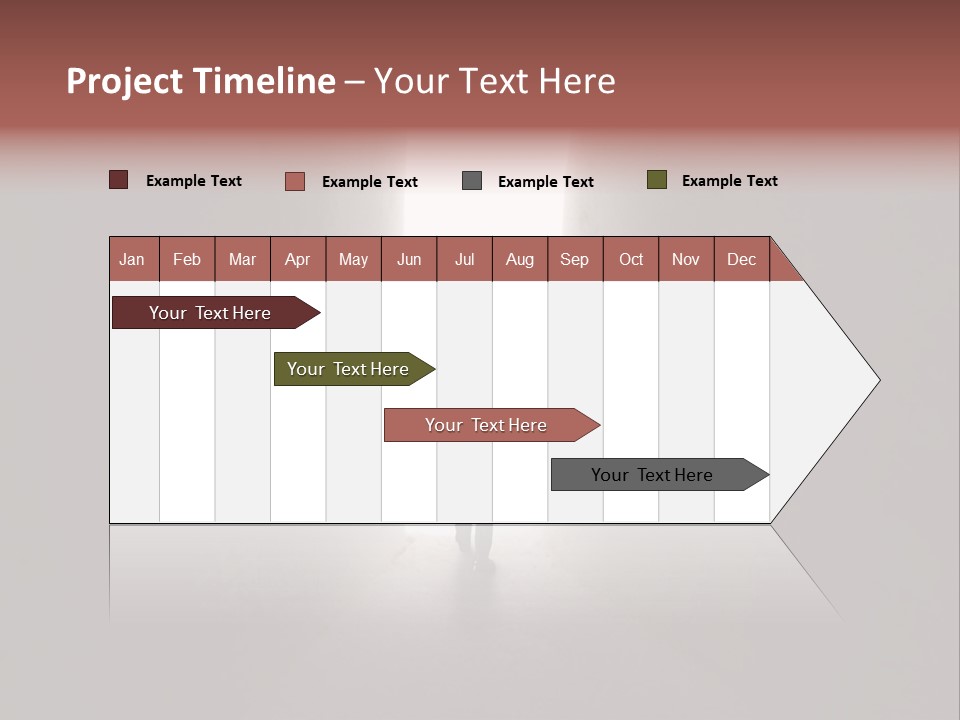 White Illuminated Way PowerPoint Template