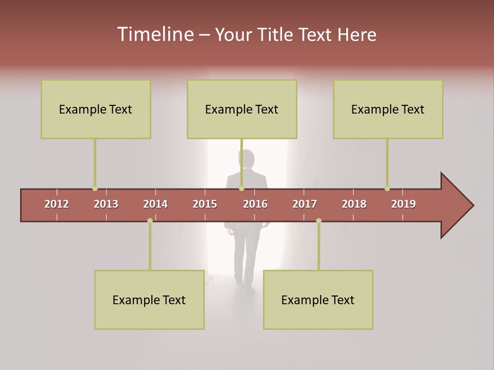 White Illuminated Way PowerPoint Template