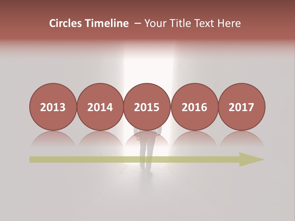 White Illuminated Way PowerPoint Template