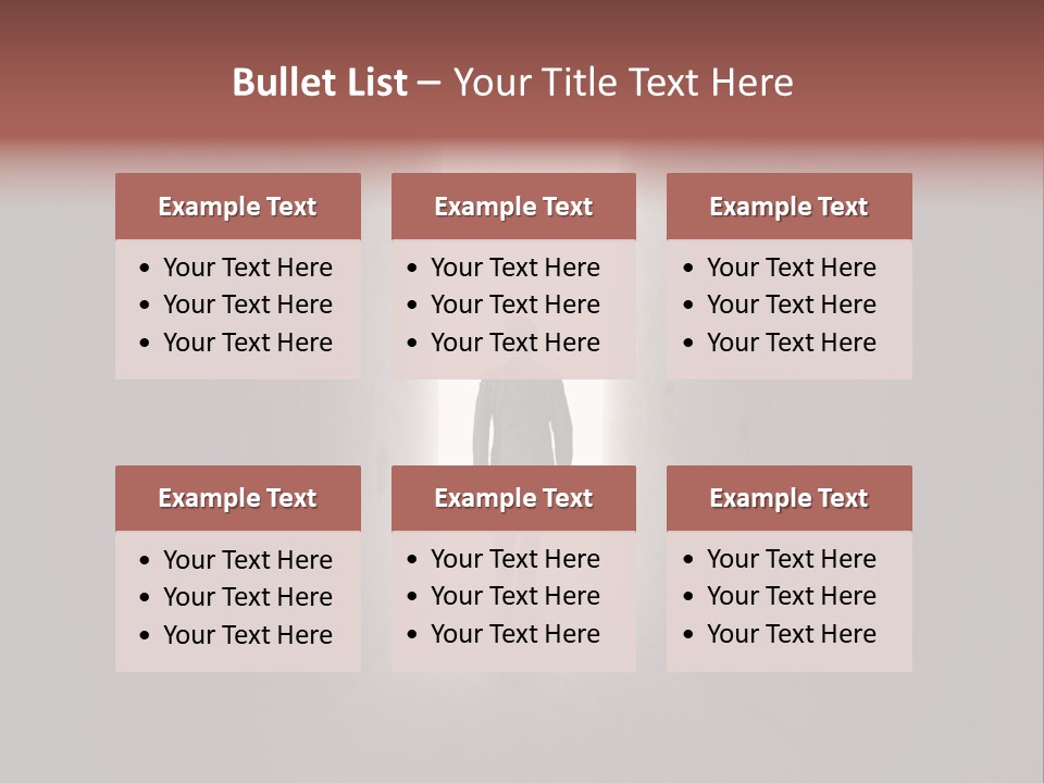 White Illuminated Way PowerPoint Template