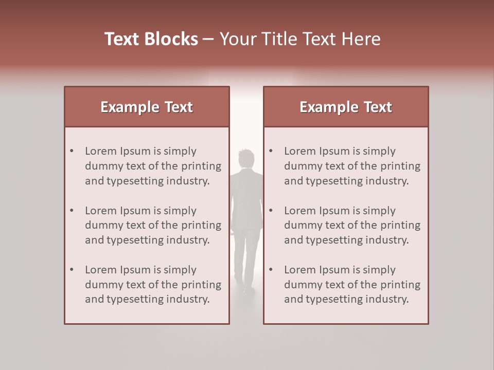 White Illuminated Way PowerPoint Template