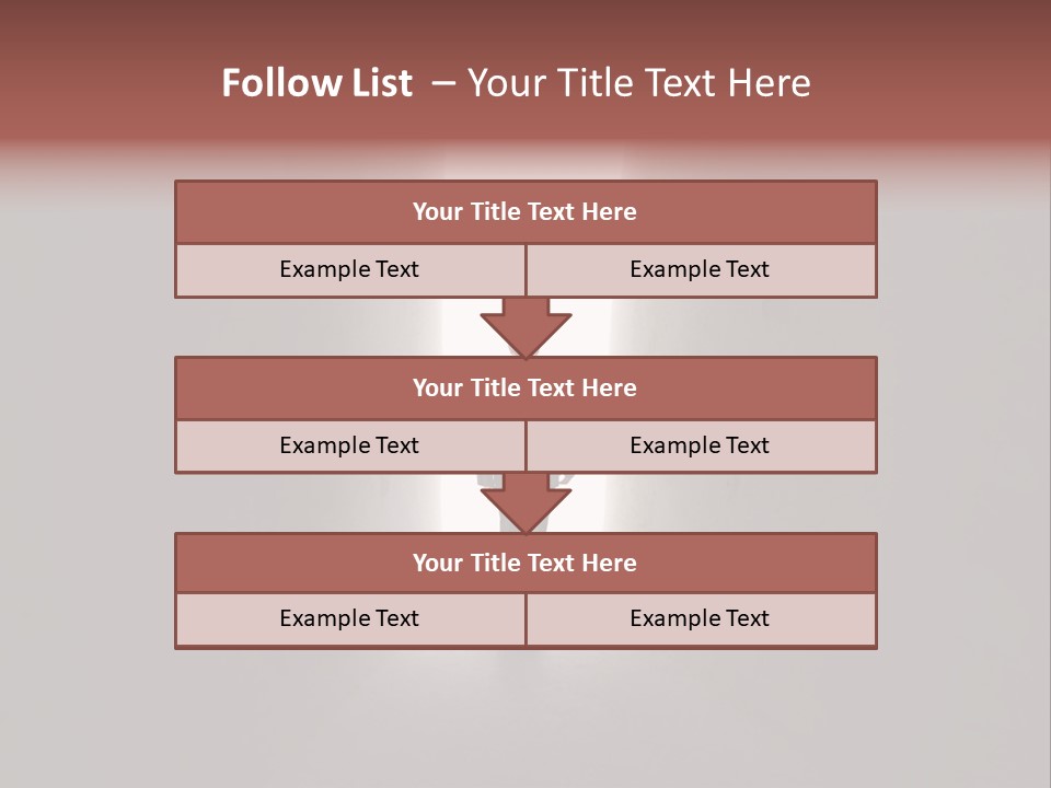 White Illuminated Way PowerPoint Template