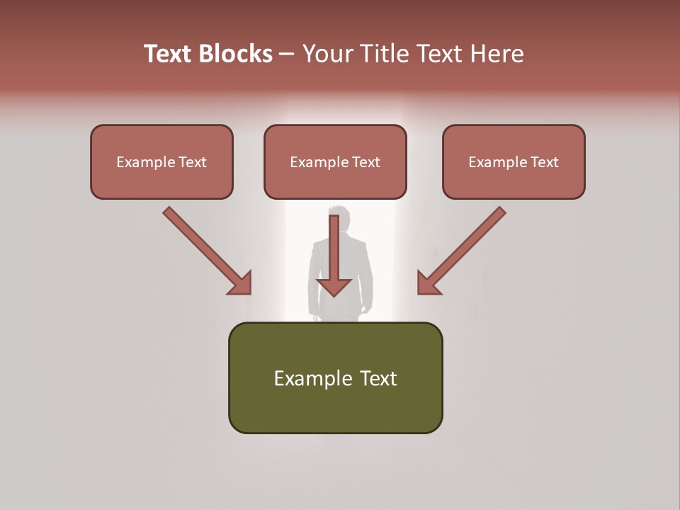 White Illuminated Way PowerPoint Template