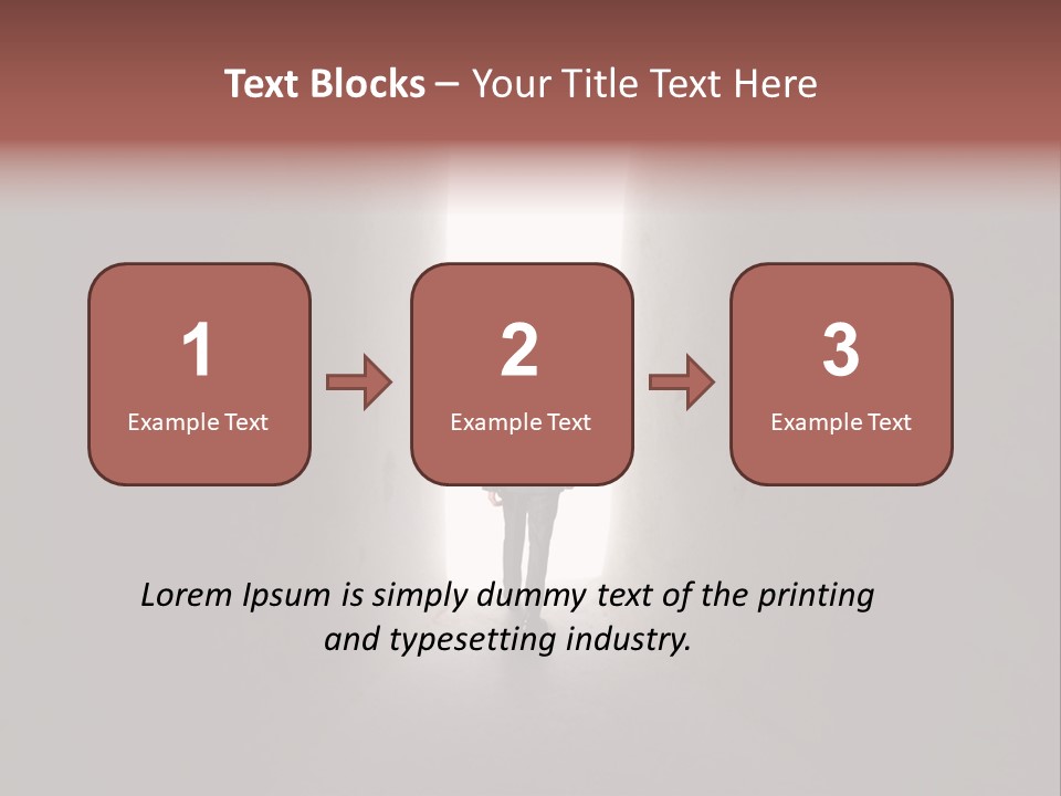 White Illuminated Way PowerPoint Template
