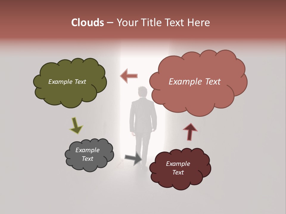 White Illuminated Way PowerPoint Template