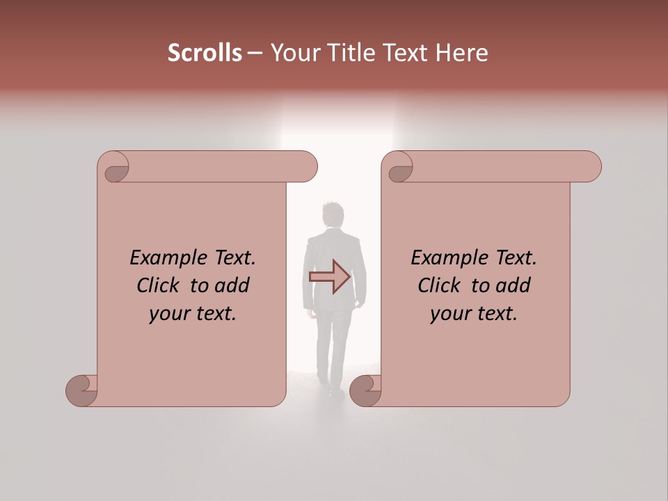 White Illuminated Way PowerPoint Template