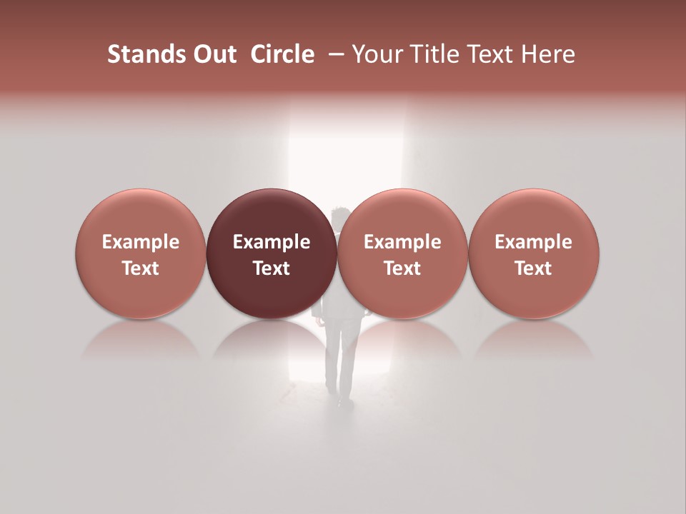 White Illuminated Way PowerPoint Template