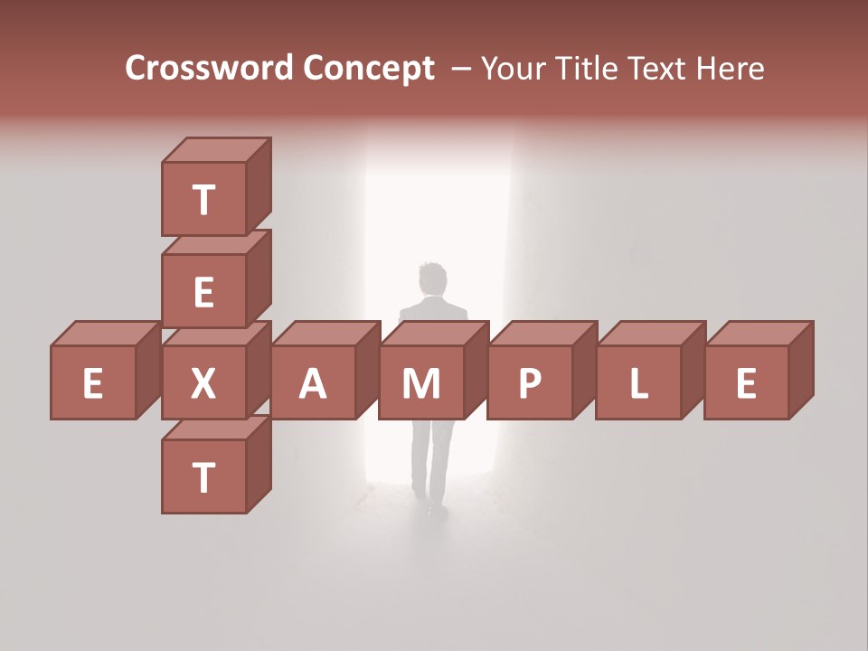 White Illuminated Way PowerPoint Template