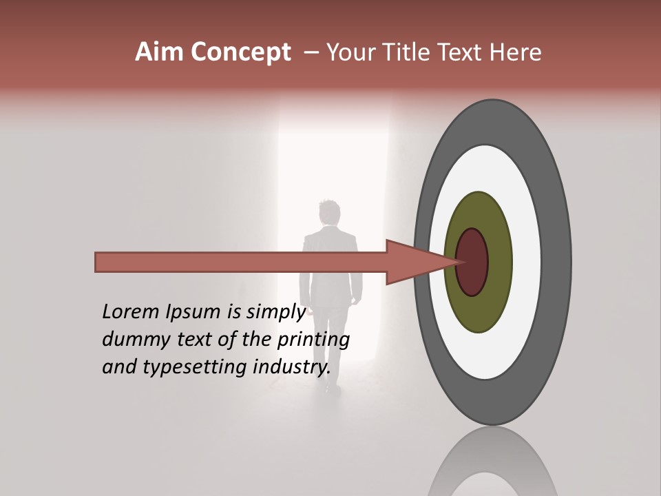 White Illuminated Way PowerPoint Template