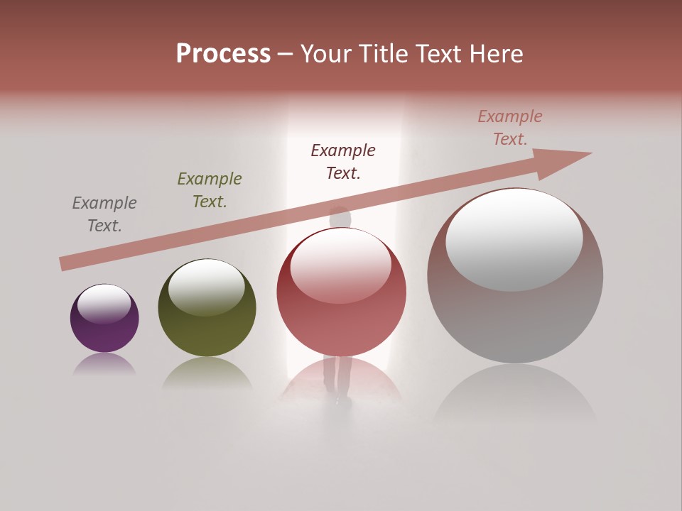 White Illuminated Way PowerPoint Template