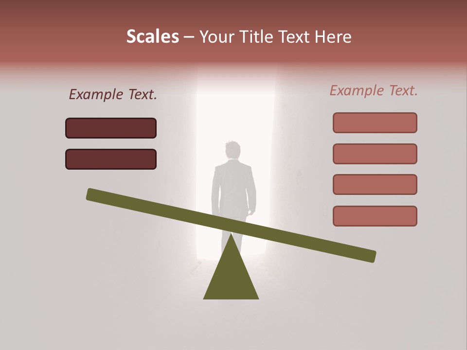 White Illuminated Way PowerPoint Template