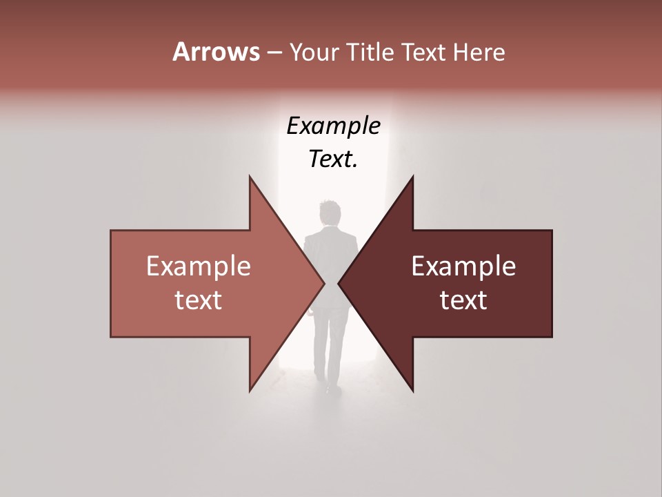 White Illuminated Way PowerPoint Template