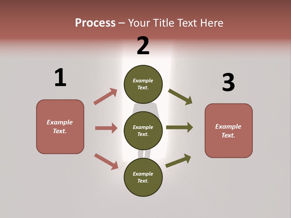 White Illuminated Way PowerPoint Template