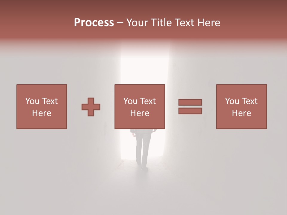 White Illuminated Way PowerPoint Template