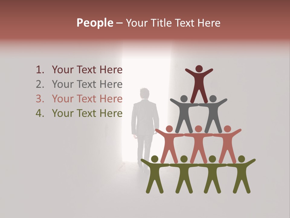 White Illuminated Way PowerPoint Template