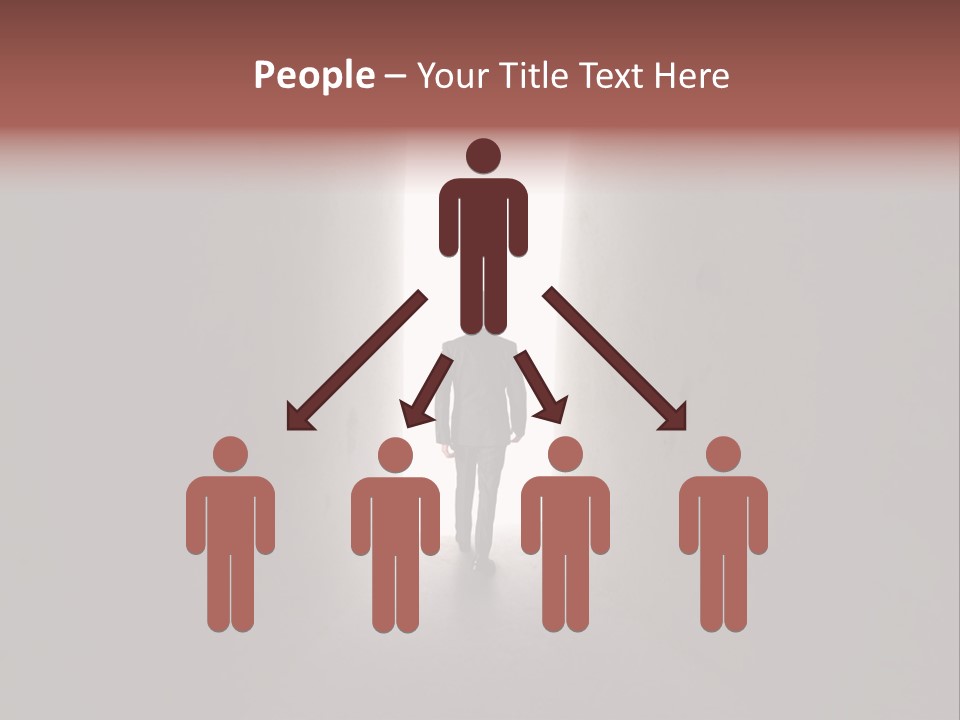 White Illuminated Way PowerPoint Template