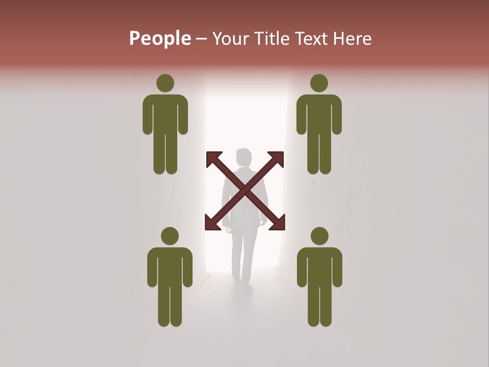 White Illuminated Way PowerPoint Template