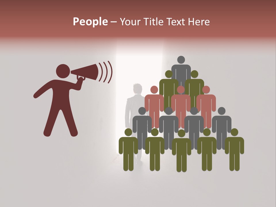 White Illuminated Way PowerPoint Template