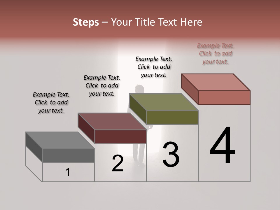 White Illuminated Way PowerPoint Template