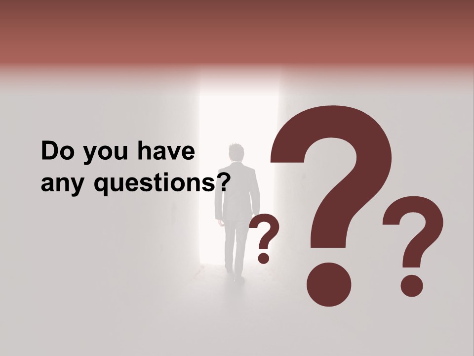 White Illuminated Way PowerPoint Template