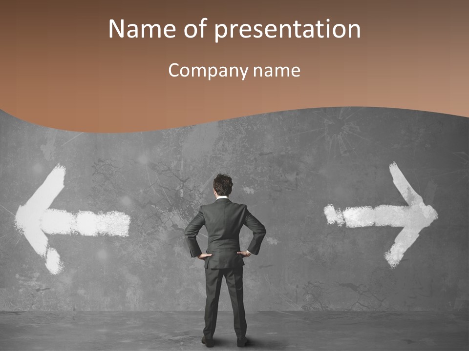 Manager Decide Way PowerPoint Template