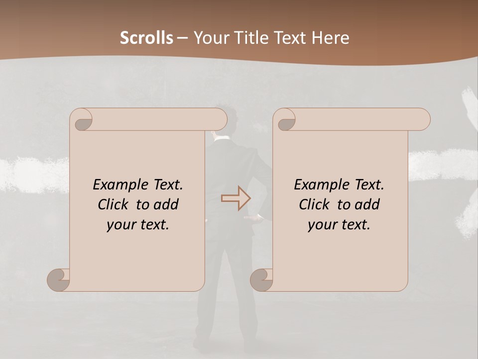 Manager Decide Way PowerPoint Template