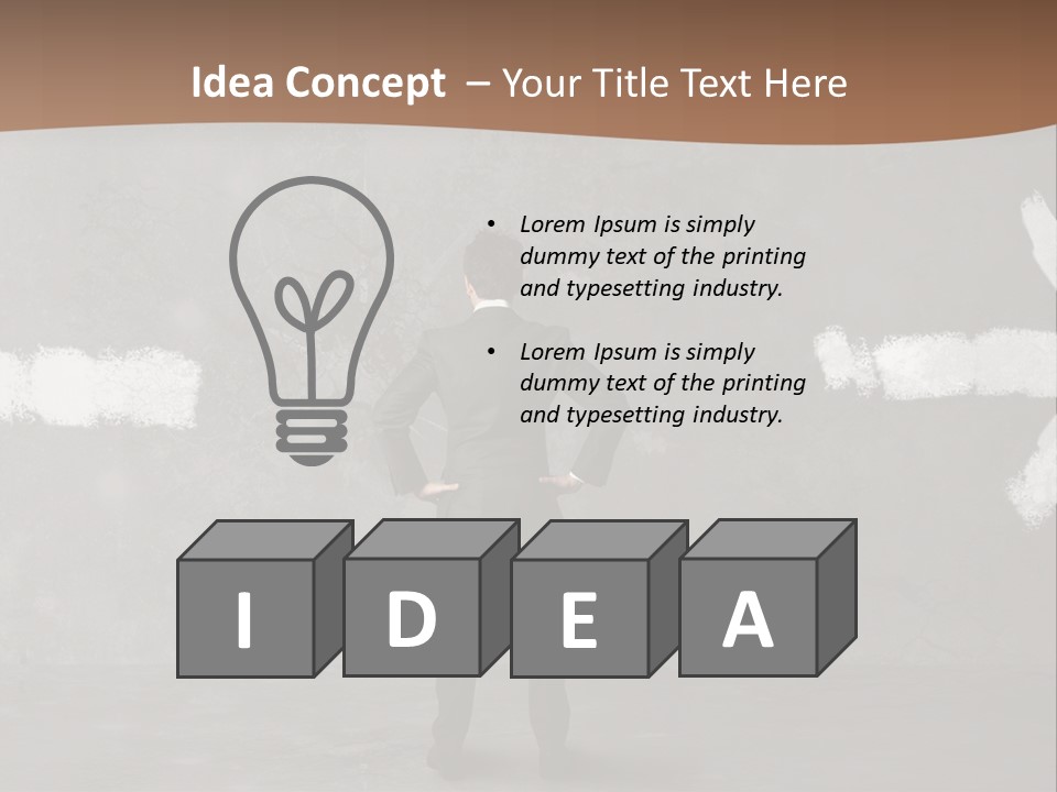 Manager Decide Way PowerPoint Template