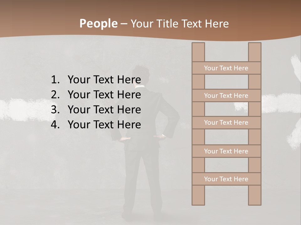 Manager Decide Way PowerPoint Template