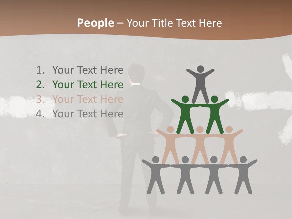 Manager Decide Way PowerPoint Template