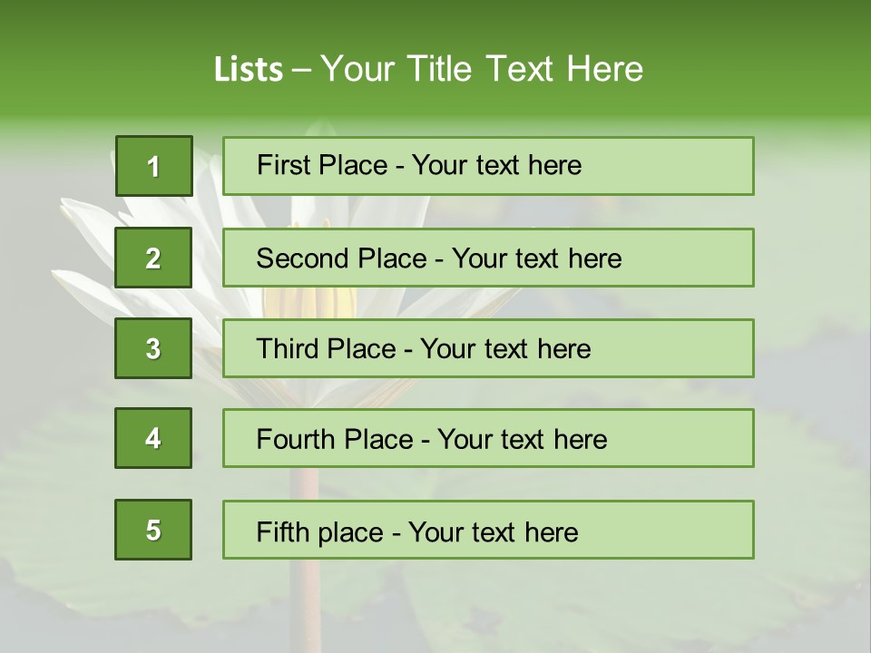 Exotic Leaf Card PowerPoint Template