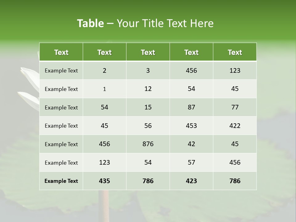 Exotic Leaf Card PowerPoint Template