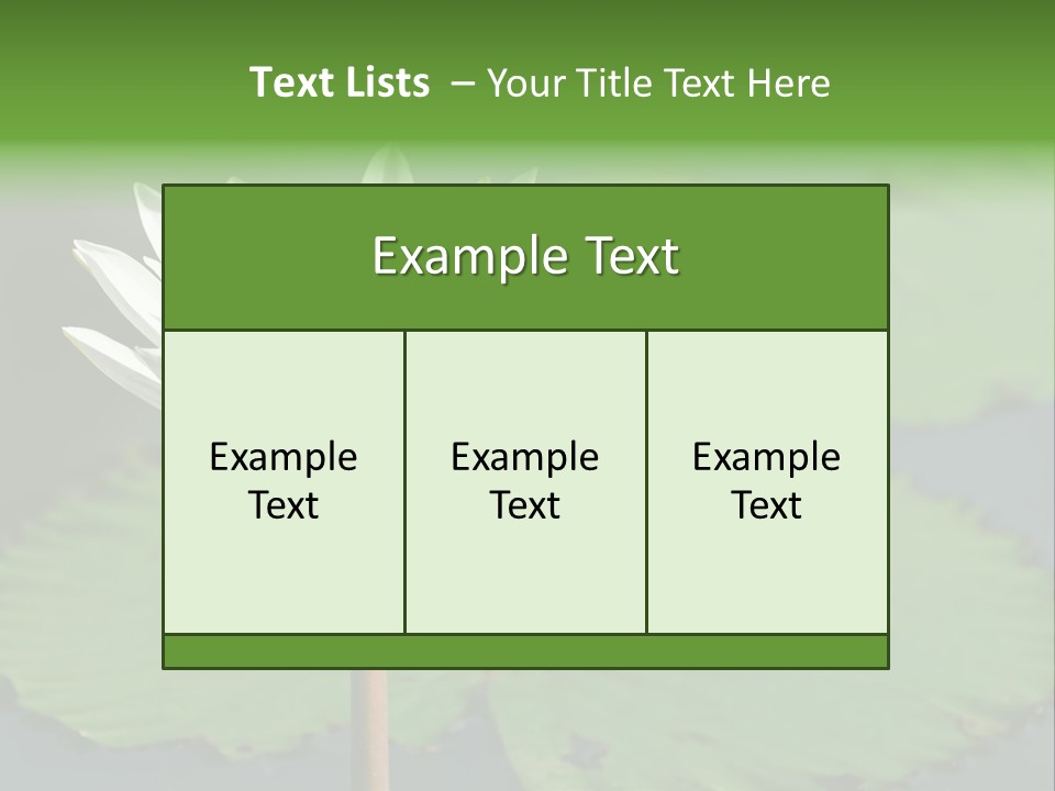 Exotic Leaf Card PowerPoint Template