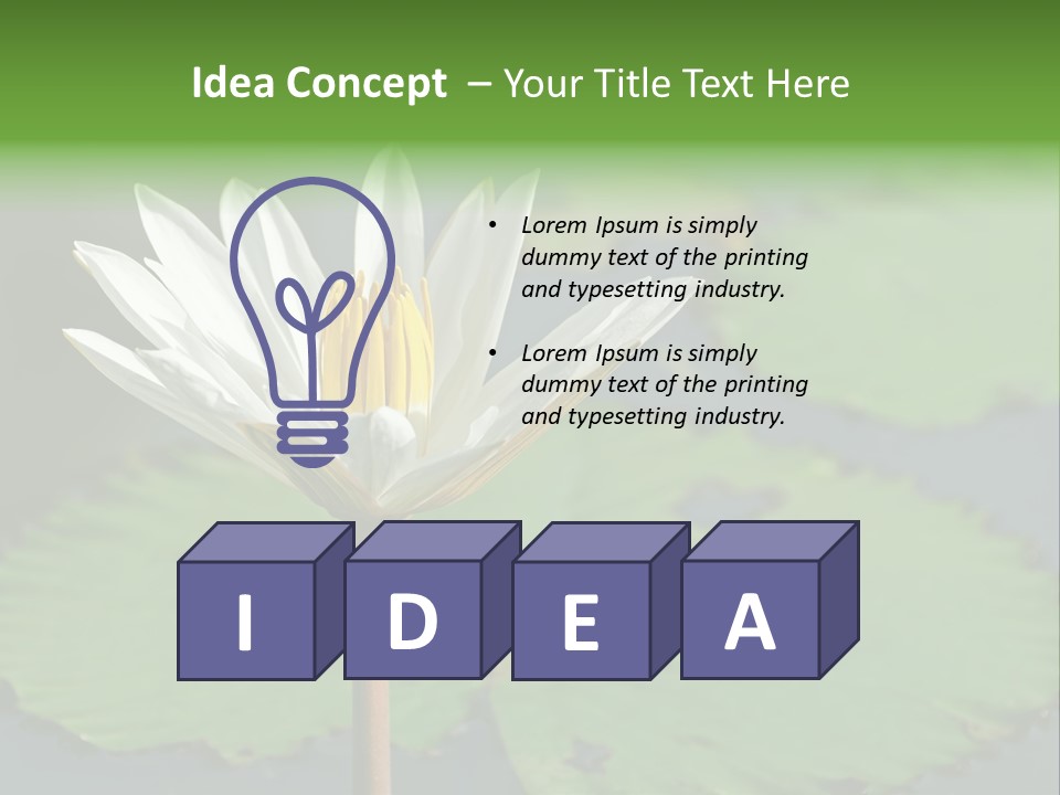 Exotic Leaf Card PowerPoint Template