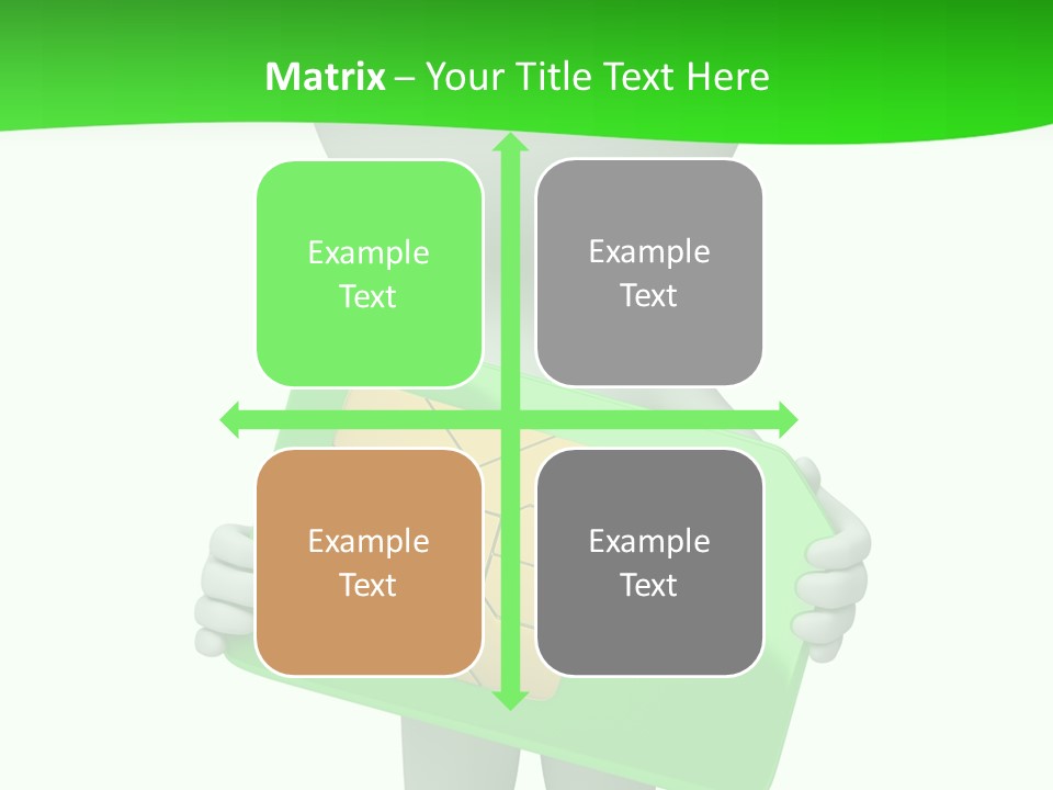 Man Graphics Phone PowerPoint Template