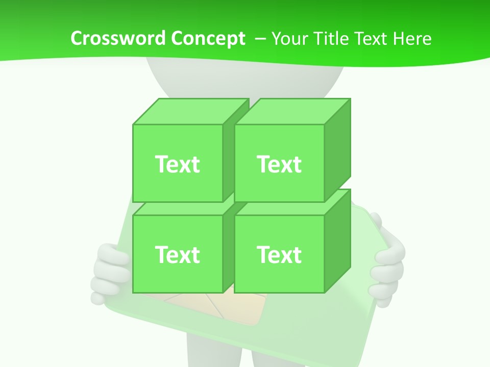 Man Graphics Phone PowerPoint Template
