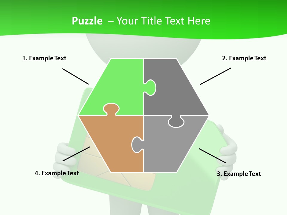 Man Graphics Phone PowerPoint Template