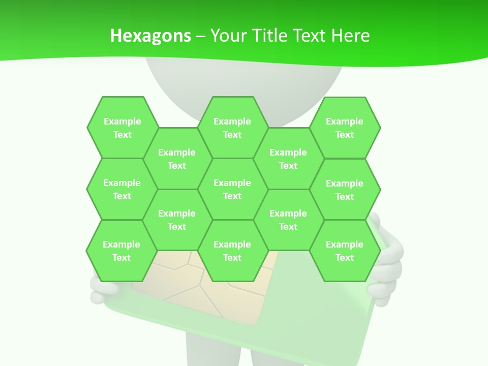 Man Graphics Phone PowerPoint Template