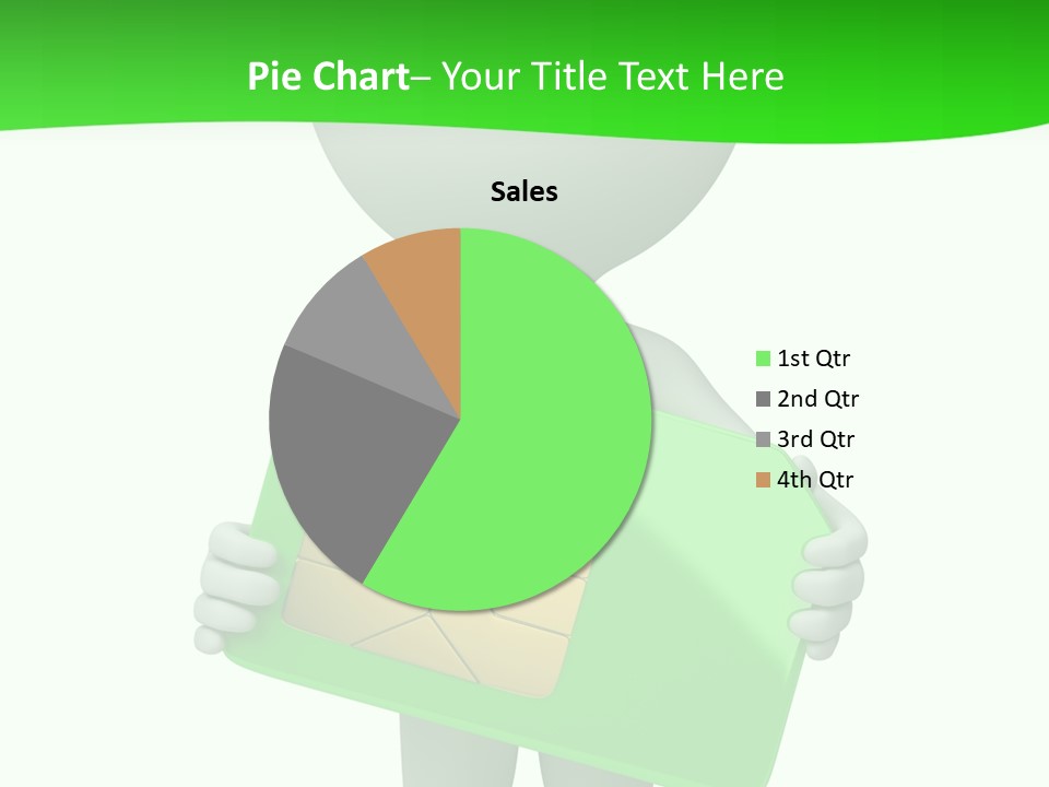 Man Graphics Phone PowerPoint Template