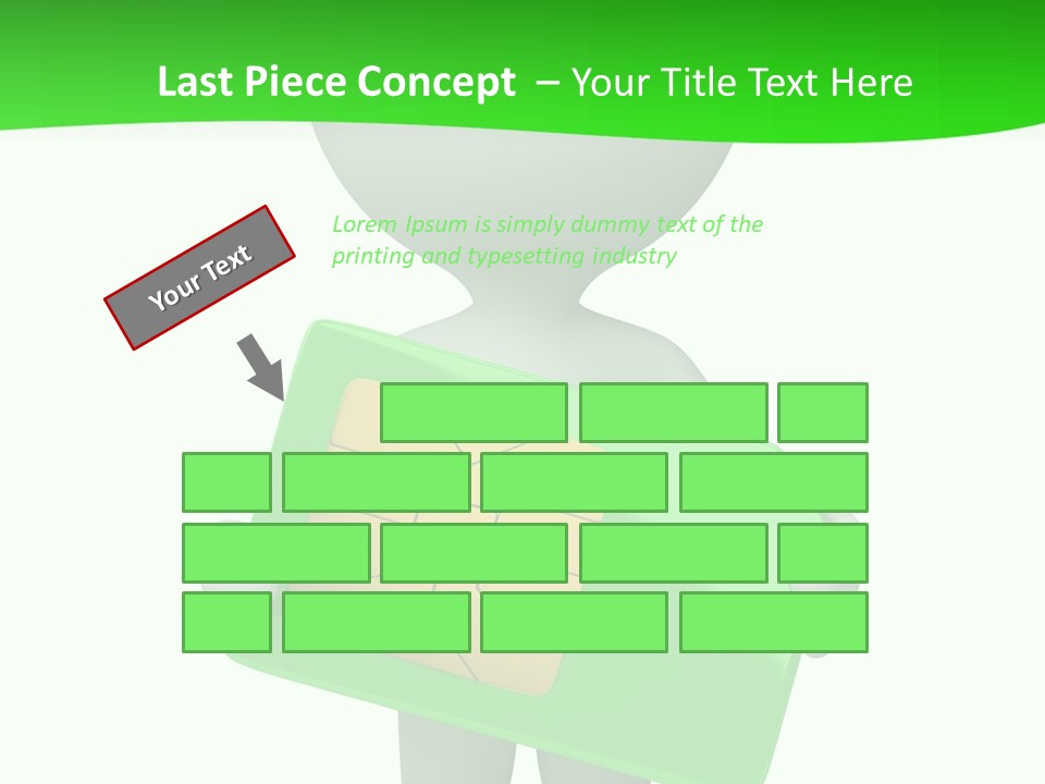 Man Graphics Phone PowerPoint Template