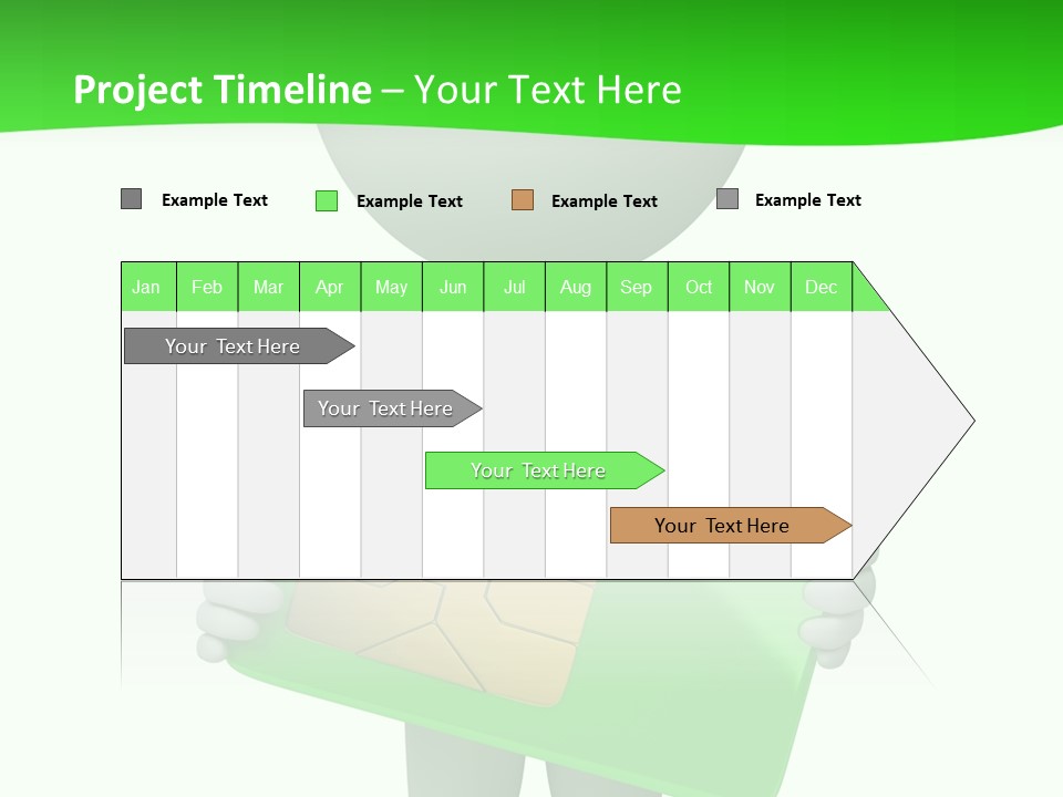Man Graphics Phone PowerPoint Template