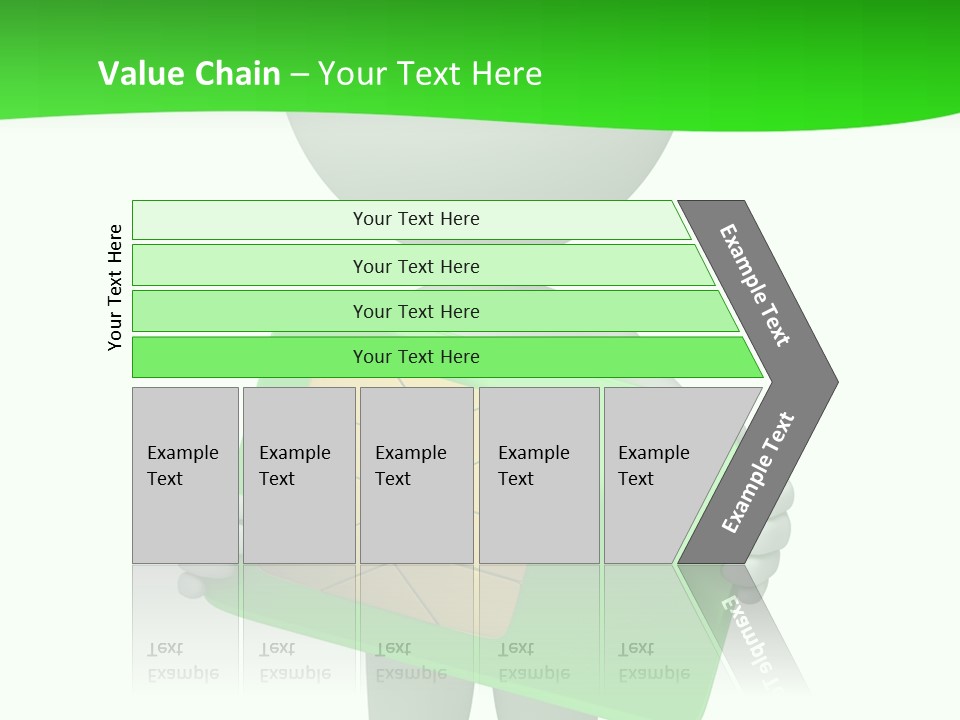 Man Graphics Phone PowerPoint Template