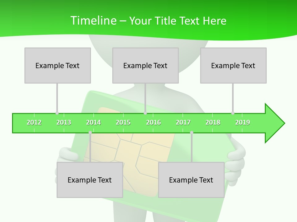 Man Graphics Phone PowerPoint Template
