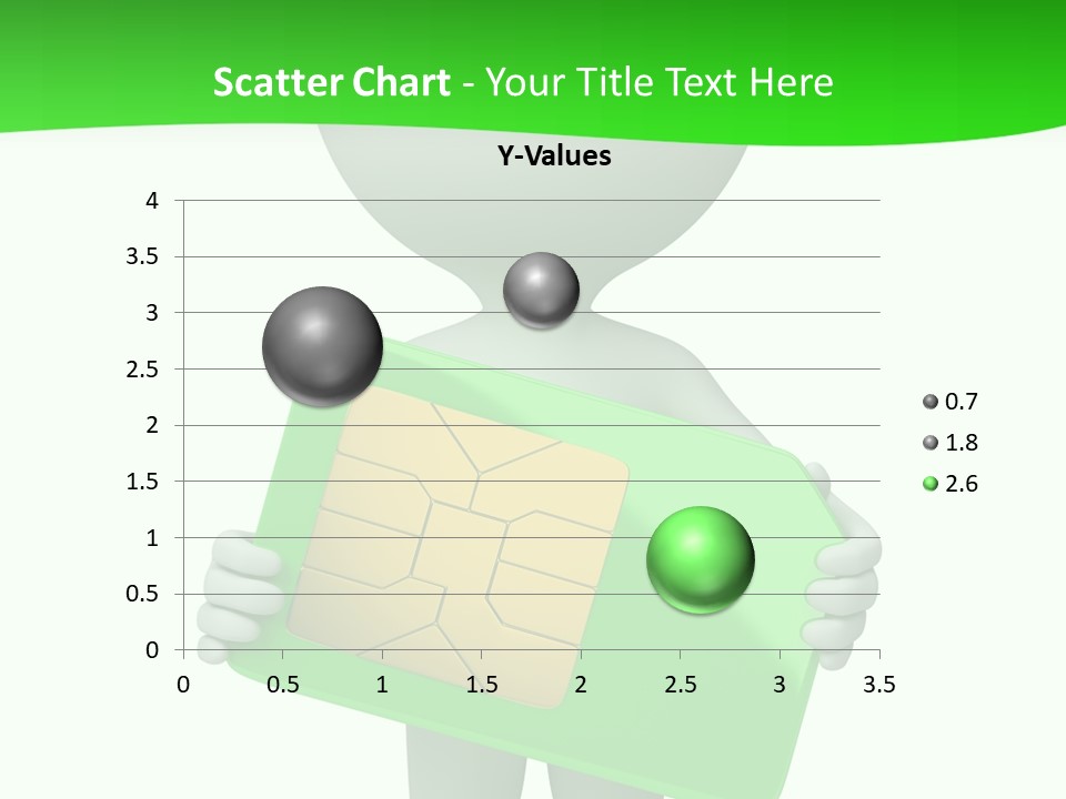 Man Graphics Phone PowerPoint Template