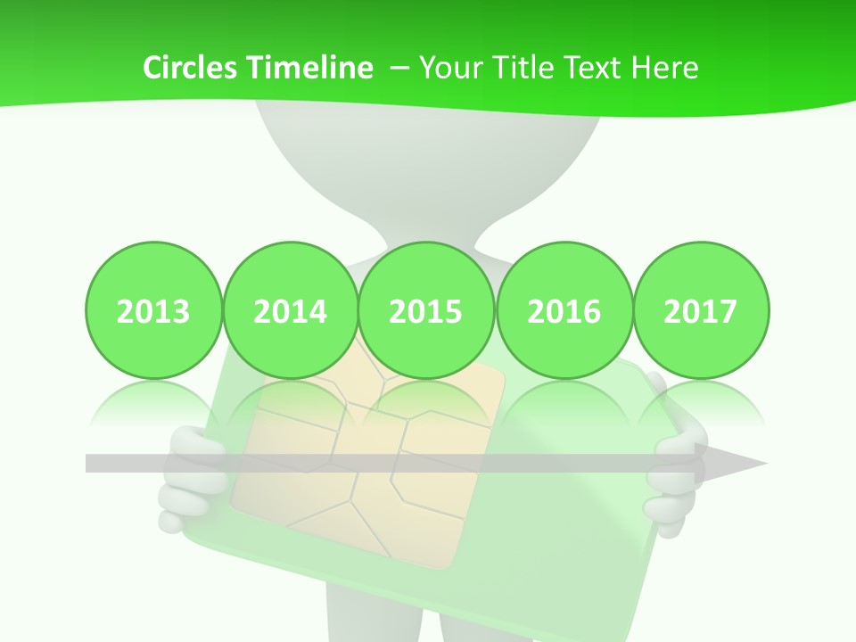 Man Graphics Phone PowerPoint Template