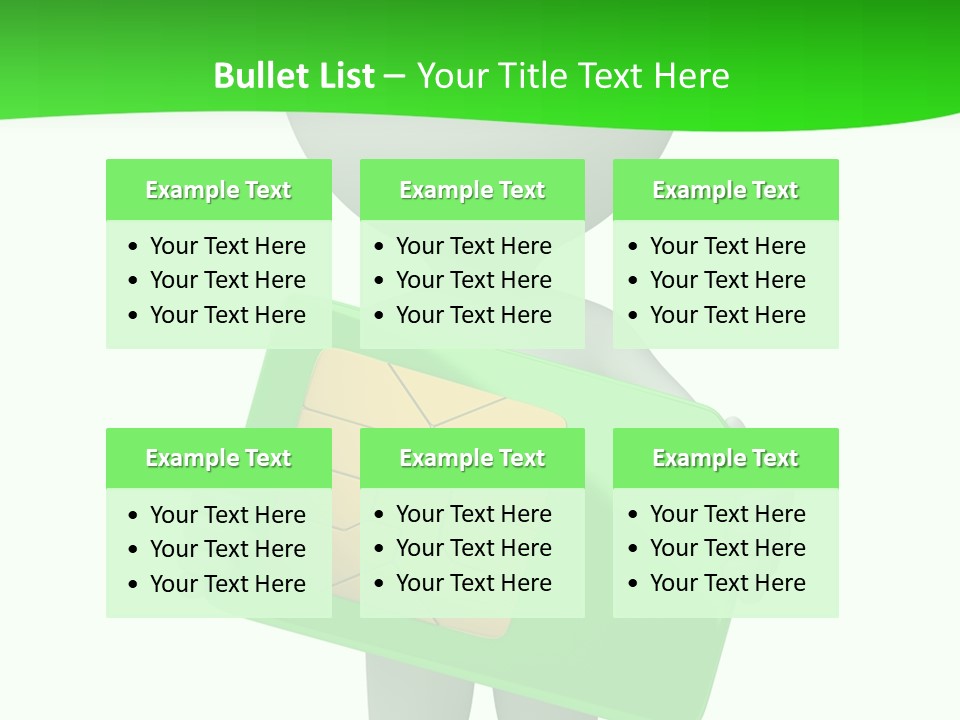 Man Graphics Phone PowerPoint Template