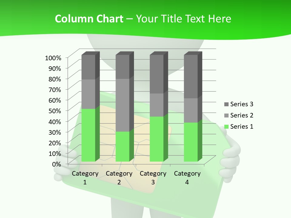 Man Graphics Phone PowerPoint Template