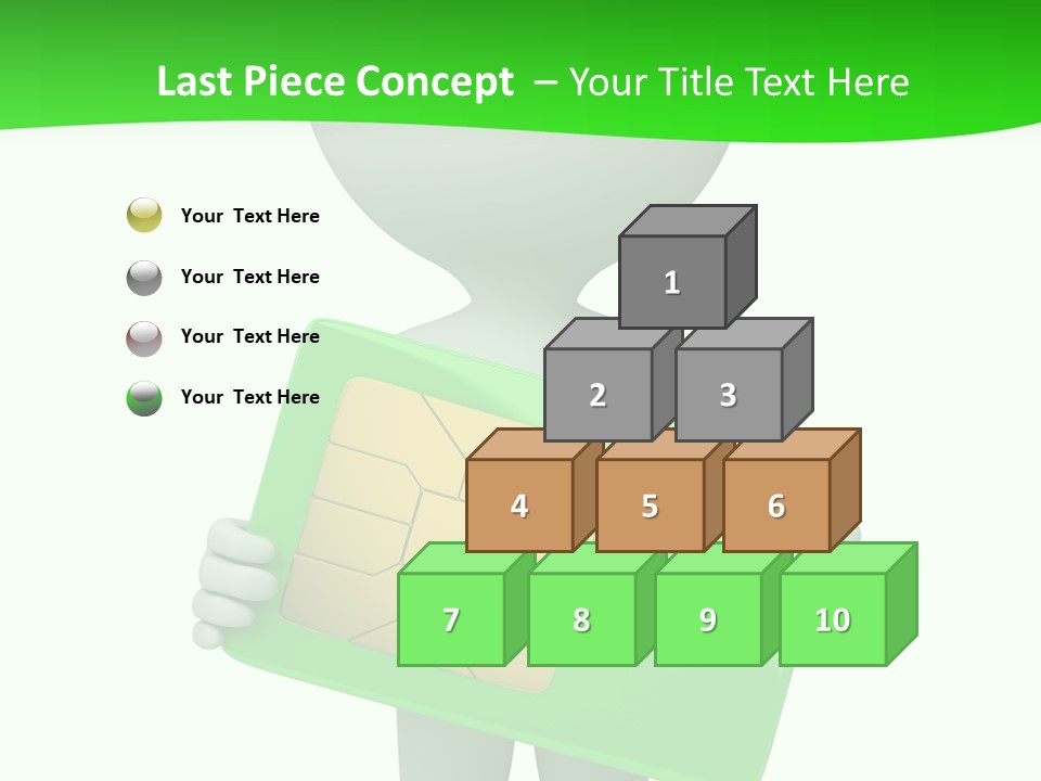 Man Graphics Phone PowerPoint Template