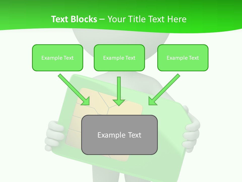 Man Graphics Phone PowerPoint Template