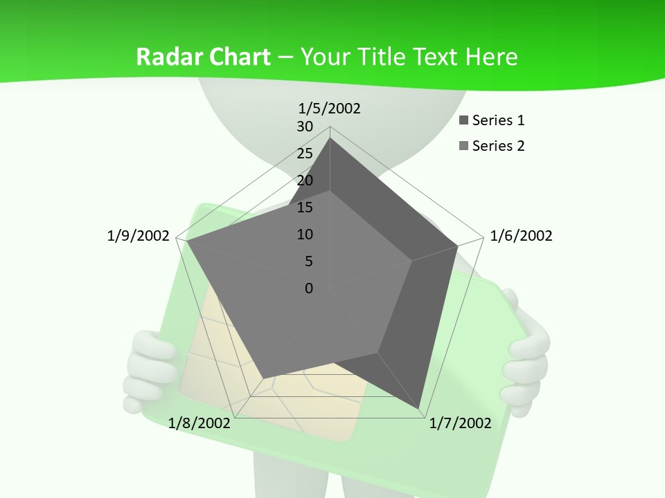 Man Graphics Phone PowerPoint Template