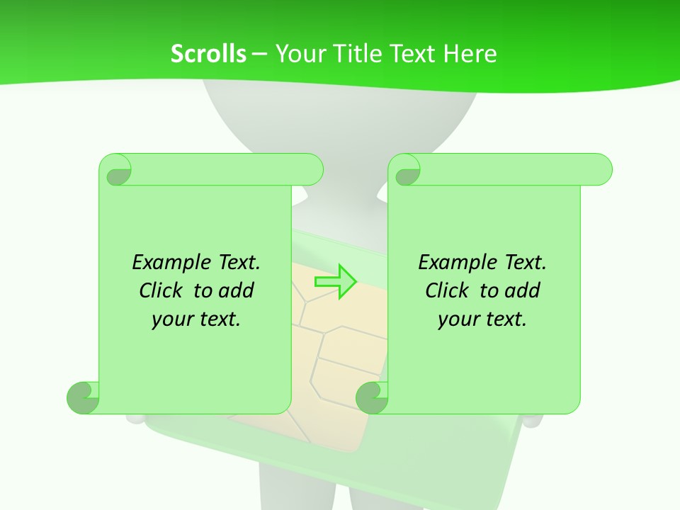 Man Graphics Phone PowerPoint Template
